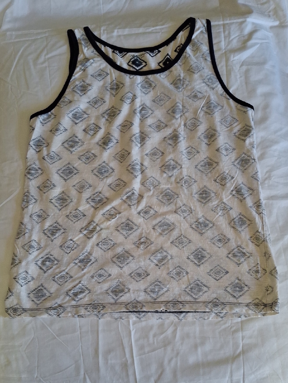 Arizona Jean Co Mens Southwest Diamond Geometric Tank Top Medium M